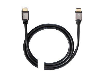 Oehlbach Black Magic HDMI Cable with Ethernet - 1.7m, Double Shielding