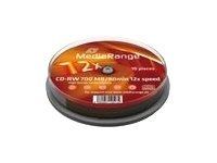 MediaRange CD-RW 10 Pack - 700MB (80 Min) 12x Burn Speed