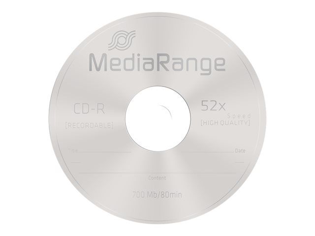 MediaRange - 100 CD-R - 700 MB (80 min) 52x - espiga