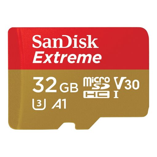 SanDisk Extreme MicroSDHC Card - 32GB, UHS-I, V30 Video Class