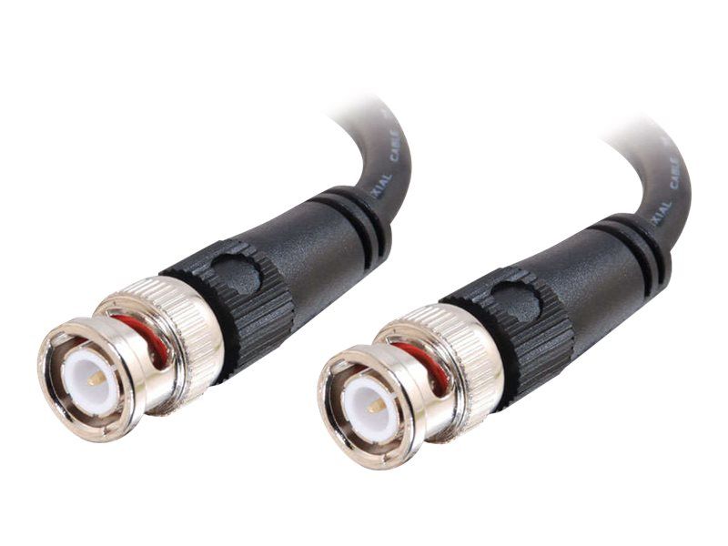 Câble vidéo C2G - BNC mâle à mâle - 2 m - Câble coaxial à double blindage