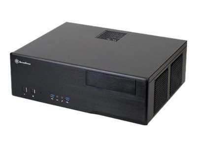 SilverStone Grandia GD05 Micro ATX Case, Black, No Power Supply (ATX/PS2), USB/Audio