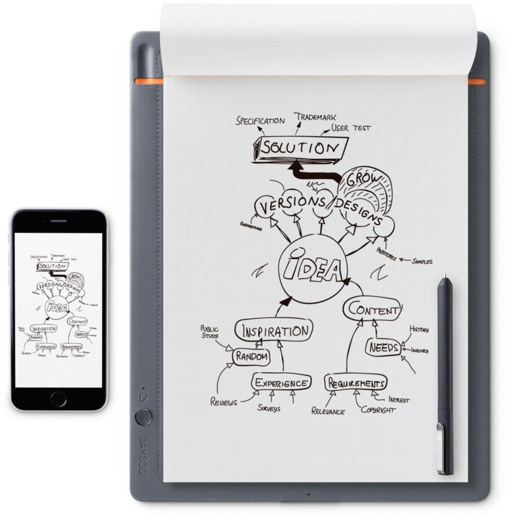 Slate Bamboo Wacom Petit format - Noir