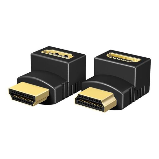 Adaptador HDMI RaidSonic ICY BOX IB-CB009-1 - 2 x Conector HDMI macho a hembra - Negro - Compatible 4K