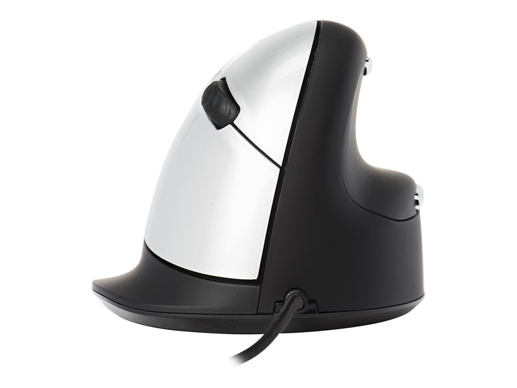 R-Go Tools Ergonomic Vertical Mouse for Righties (Large, Over 185mm, Wired, 5 Buttons, USB, Black)