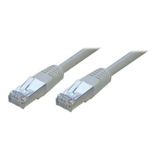 Câble MCL Eco - Câble RJ-45 - 3 m - Câble torsadé écrané (F/UTP) - Cat 5e - Moulé et verrouillé - Gris