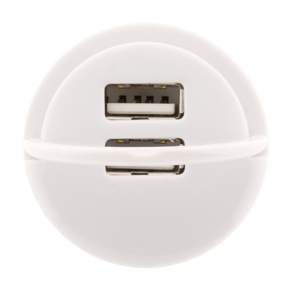 Zenitech 2-Port USB Charger, 2.1A, White