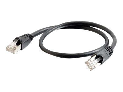 C2G Cat6a Shielded Network Cable - 2m, Black