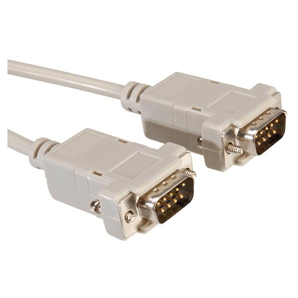 Roline DB-9 (M) to DB-9 (M) Cable - 1.8m