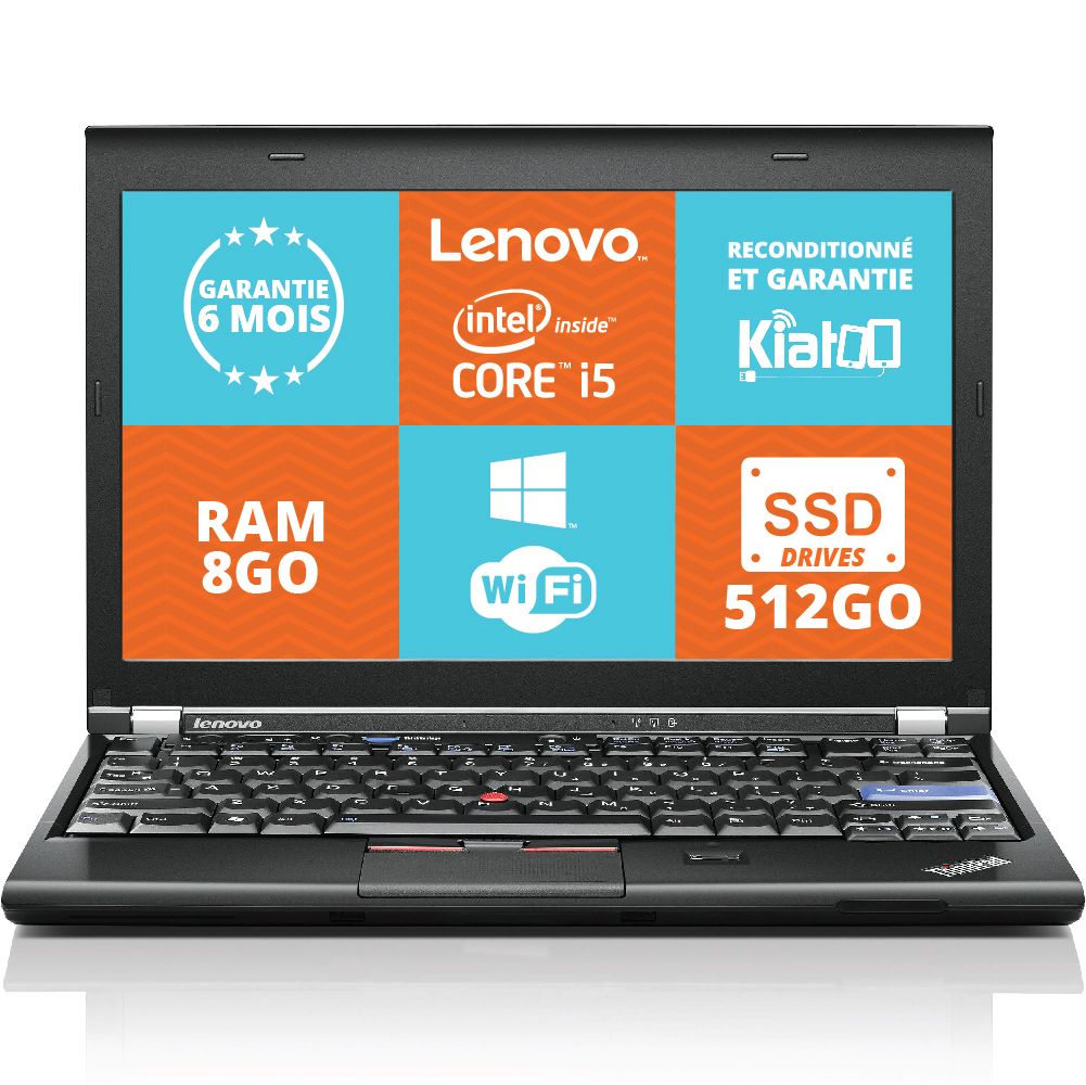 Portátil Lenovo ThinkPad X220 Ultrabook - Pantalla de 12,5 pulgadas Core i5 - 2,5 GHz - 8 GB RAM - SSD de 512 GB