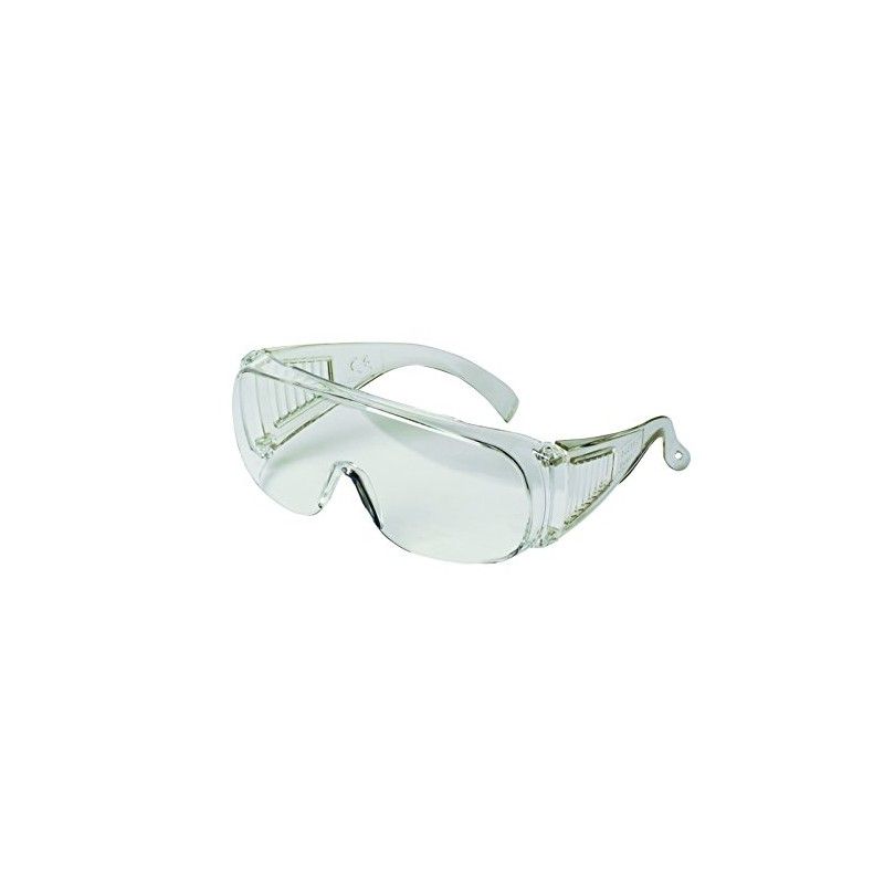 3M VisitorC Clear Safety Glasses, Polycarbonate Lenses, UV Protection (XA004837861)