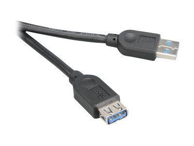 Akasa USB 3.0 Cable Extension - 1.5m, Black