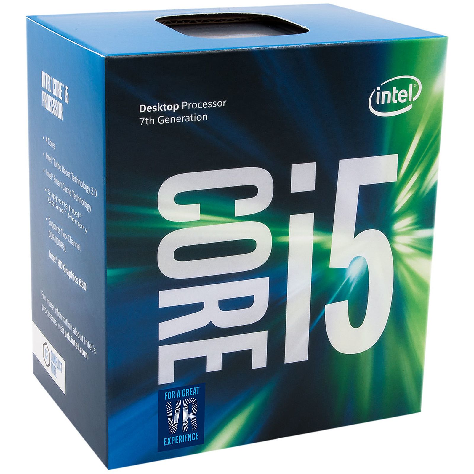 Intel Core i5-7400 Processor - 3.0 GHz - 4 Cores - 4 Threads - 6MB Cache - LGA1151 Socket