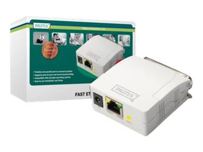 Assmann Print Server - Parallel - 10/100 Ethernet