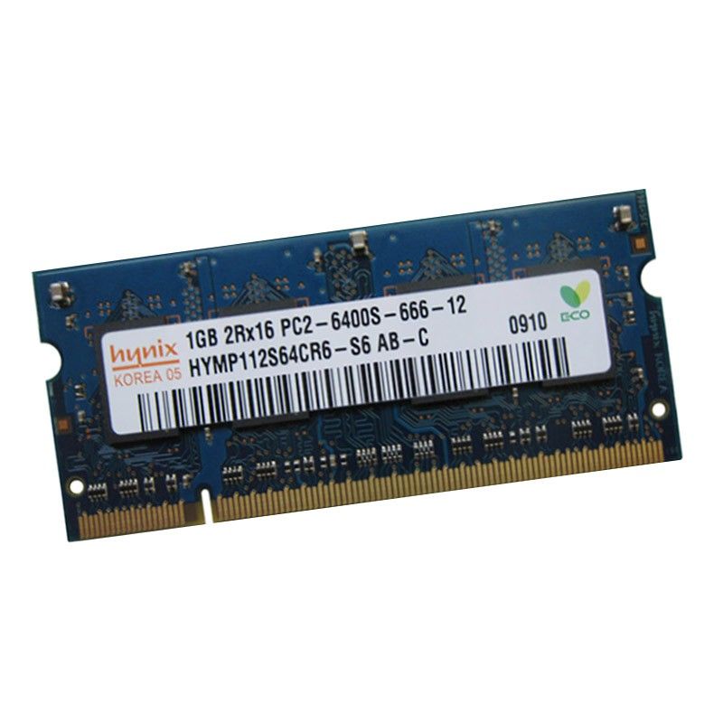 Hynix 1GB SODIMM RAM (HYMP112S64CR6-S6 AB-C, PC2-6400U, DDR2 800MHz CL6)
