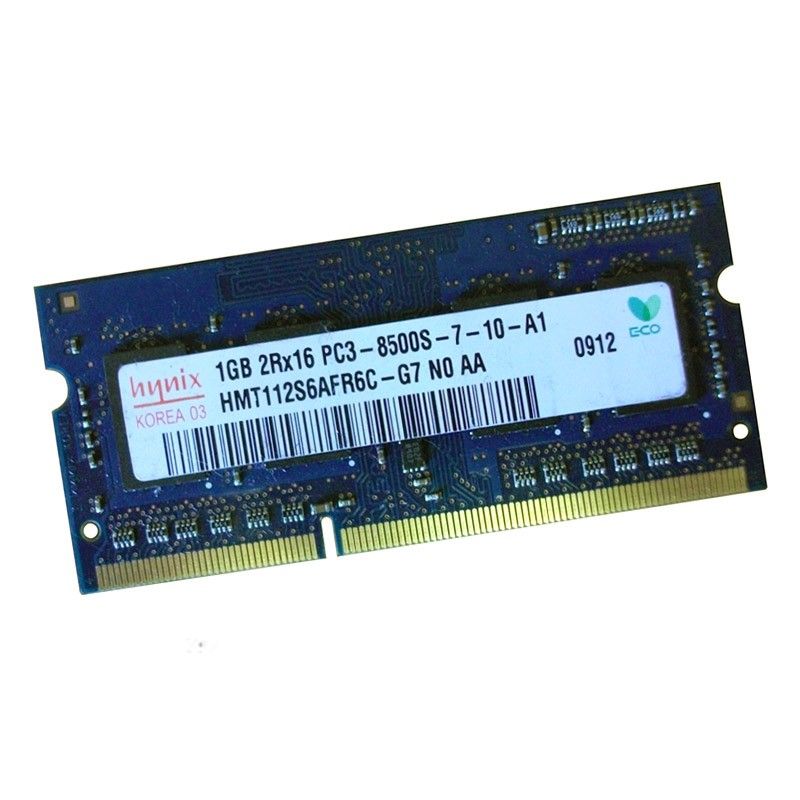 Módulo de memoria Hynix SODIMM 1GB (PC3-8500U, 1066MHz CL7)