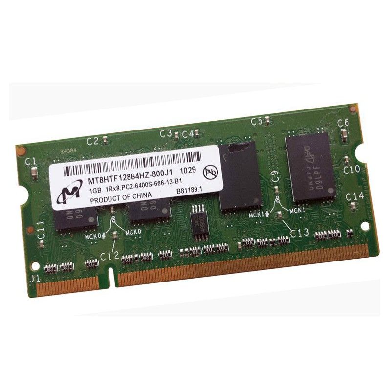 Micron 1GB DDR2 SODIMM RAM 800MHz CL6
