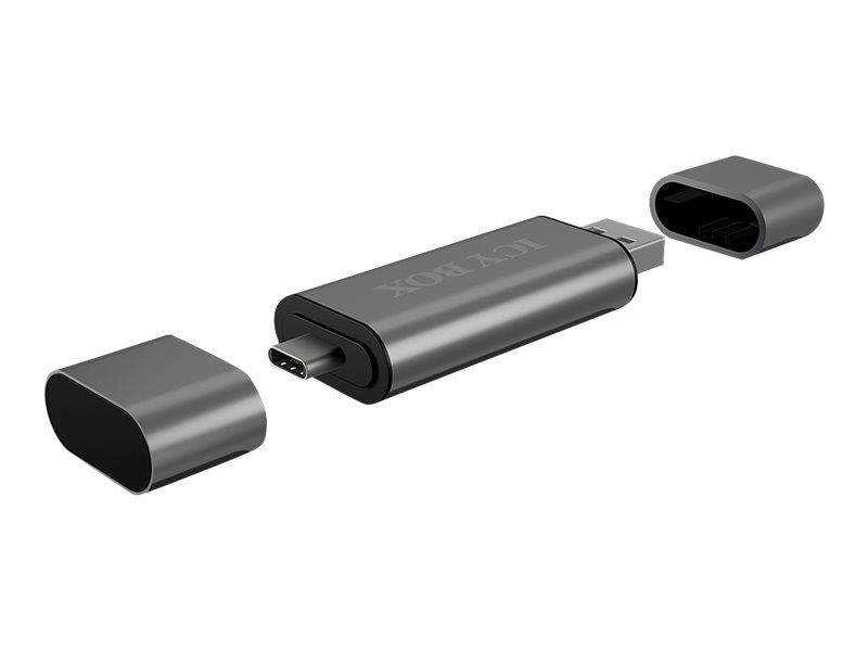 RaidSonic ICY BOX IB-CR200-C - Card Reader (MMC, SD, microSD, SDHC, microSDHC, SDXC, microSDXC, SDHC UHS-I, microSDHC UHS-I) - USB 2.0