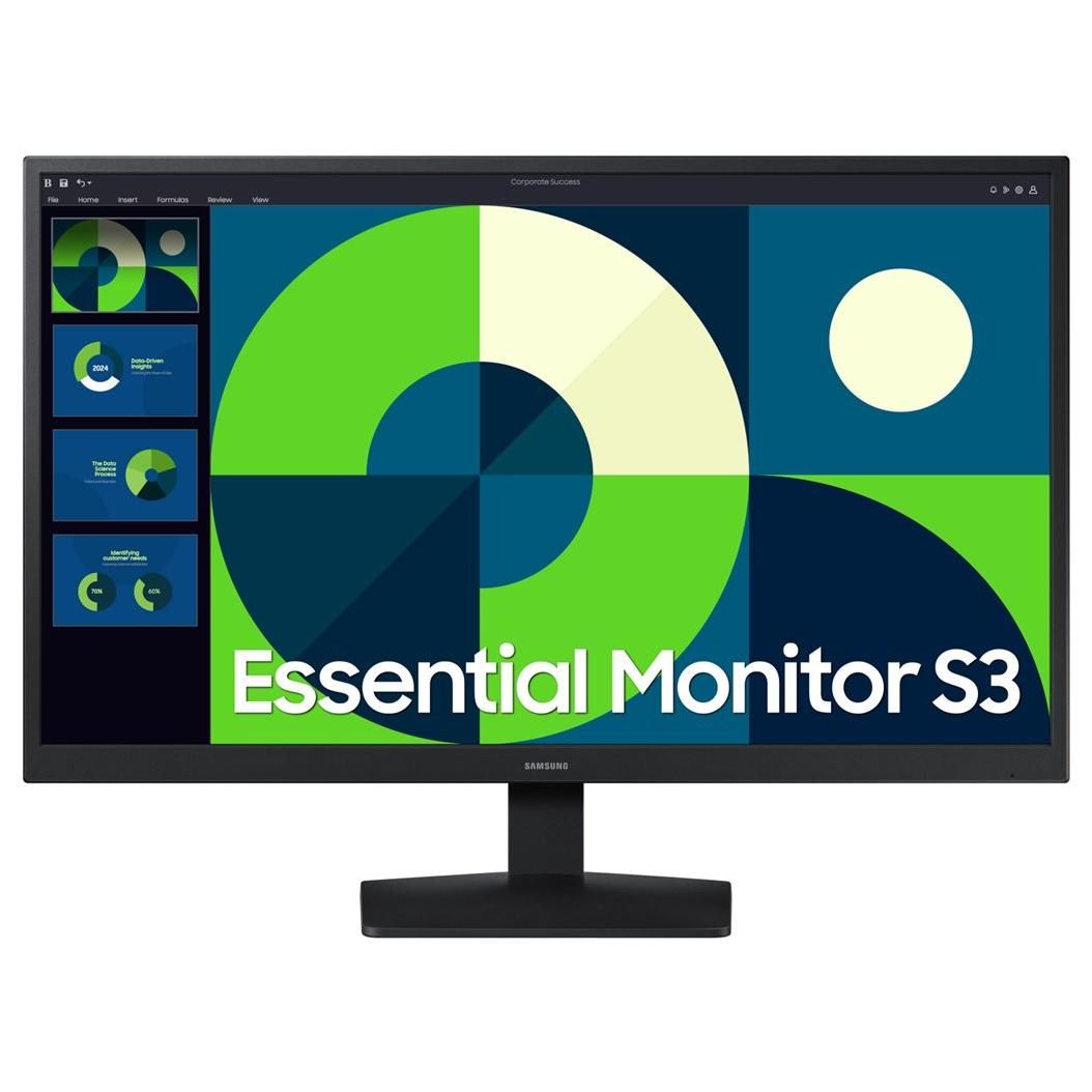 Samsung Essential S3 - 24" LED Display, Full HD 1080p, 75Hz, VA, 5ms Response Time