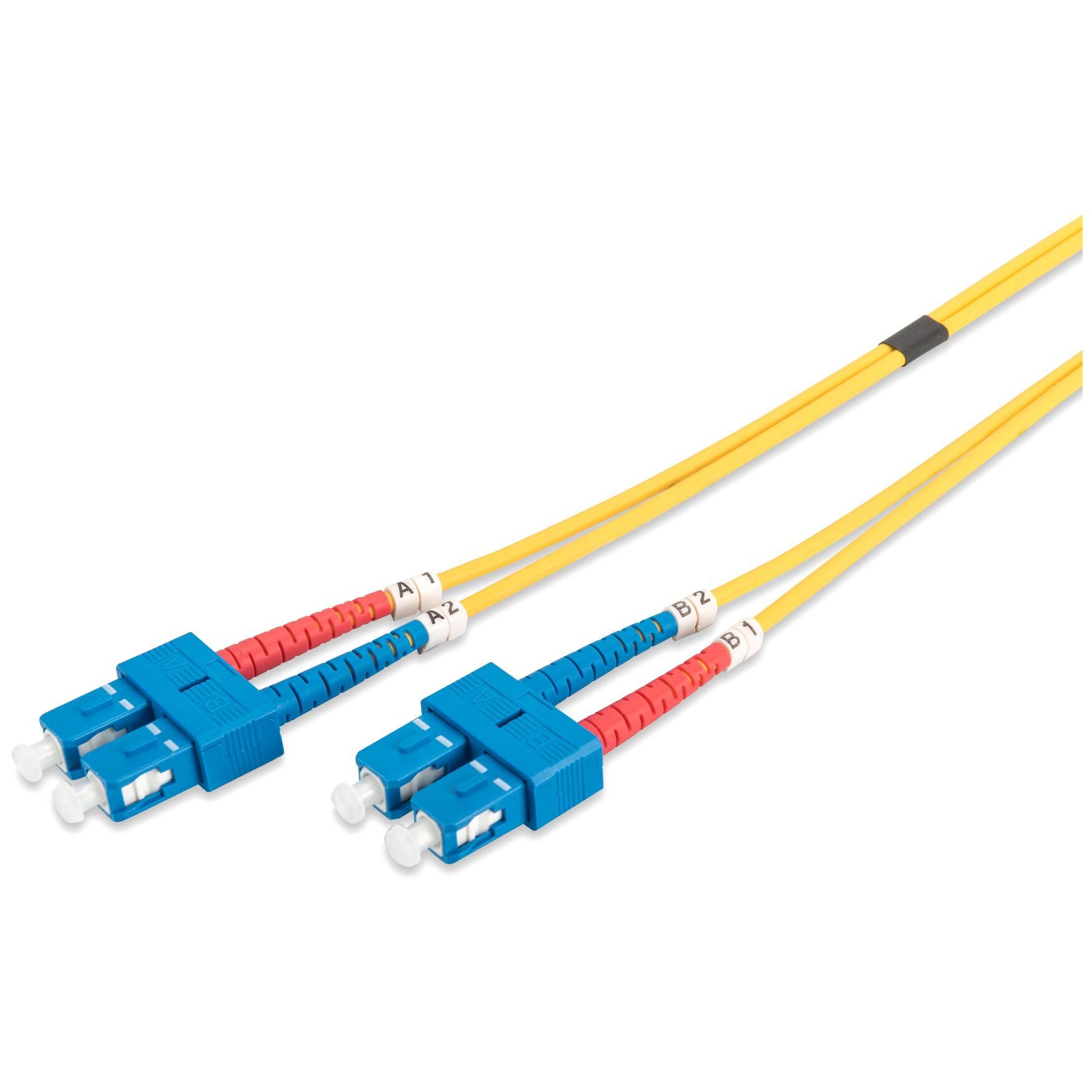 Digitus Single-Mode SC to SC Fiber Optic Cable - 5m