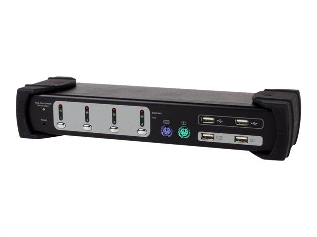 Conmutador KVM Kombo de 4 puertos de Digital Data Communications