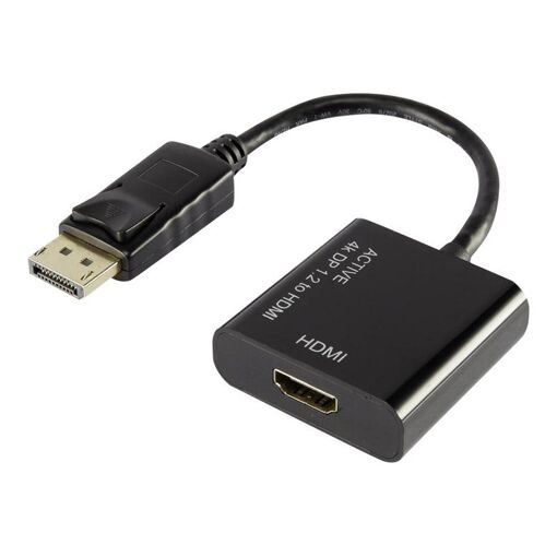 Convertisseur vidéo Conrad Electronic DisplayPort vers HDMI - Noir