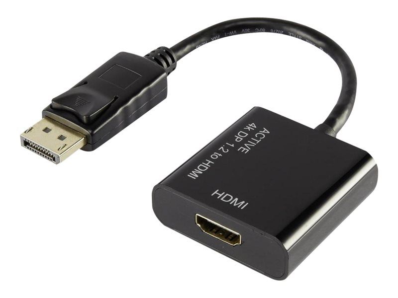 Conversor de vídeo renkforce DisplayPort a HDMI - Negro