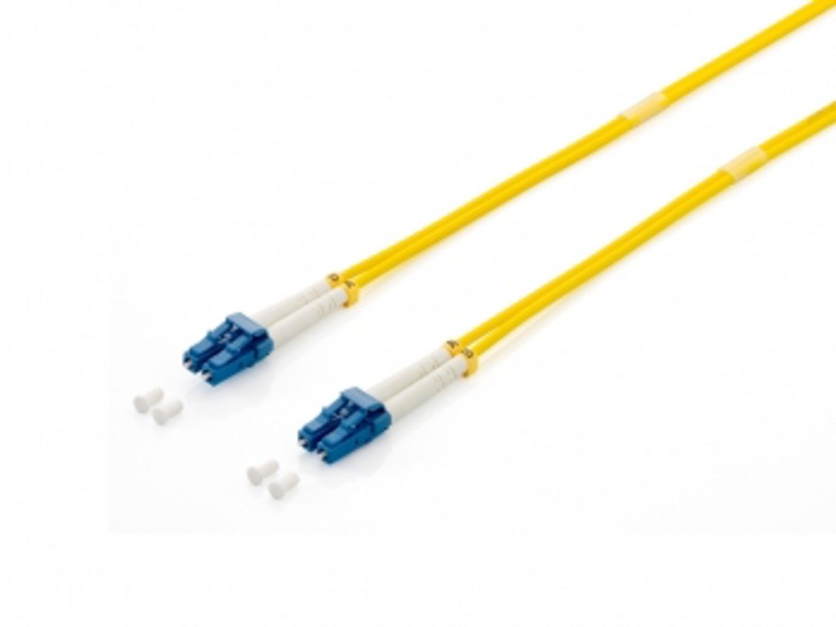Digital Data Communications LC (M) Single-Mode Fiber Optic Cable, 3m, Duplex, 9/125 μm, OS2, Yellow