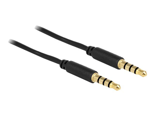 Delock Audio Cable - 5m, Shielded, Black