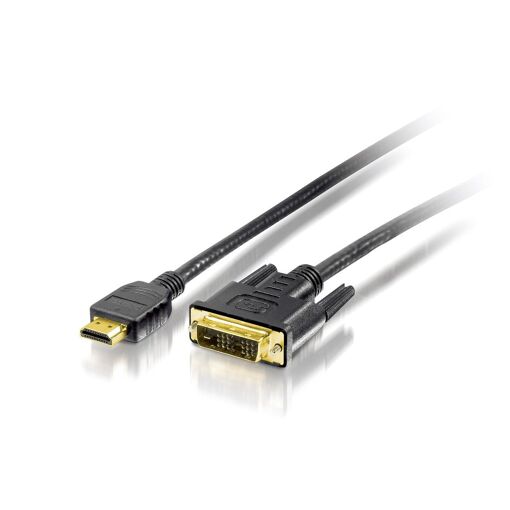 Cable adaptador Equip Life - HDMI macho a DVI-D macho - 10 m - blindaje triple - negro
