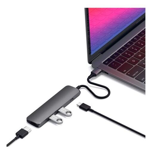 Adaptador USB-C Slim de múltiples puertos de Satechi
