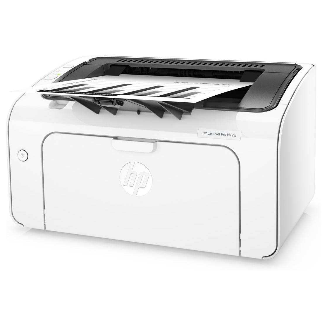 HP LaserJet Pro M12w - Printer - Black and White - Laser - A4/Legal - 600 x 600 dpi - up to 18 ppm - Capacity: 150 sheets - USB 2.0, Wi-Fi(n)
