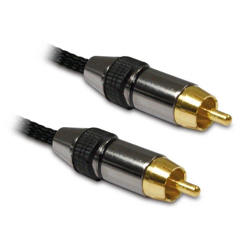 Metronic RCA Cable M/M 1.5m Black