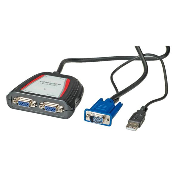 Value Portable Video Distributer, 2 Ports, 250MHz