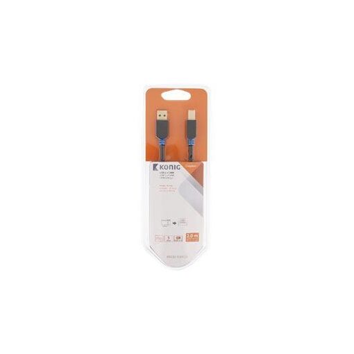 Câble USB König - USB Type B vers USB-A - 2m