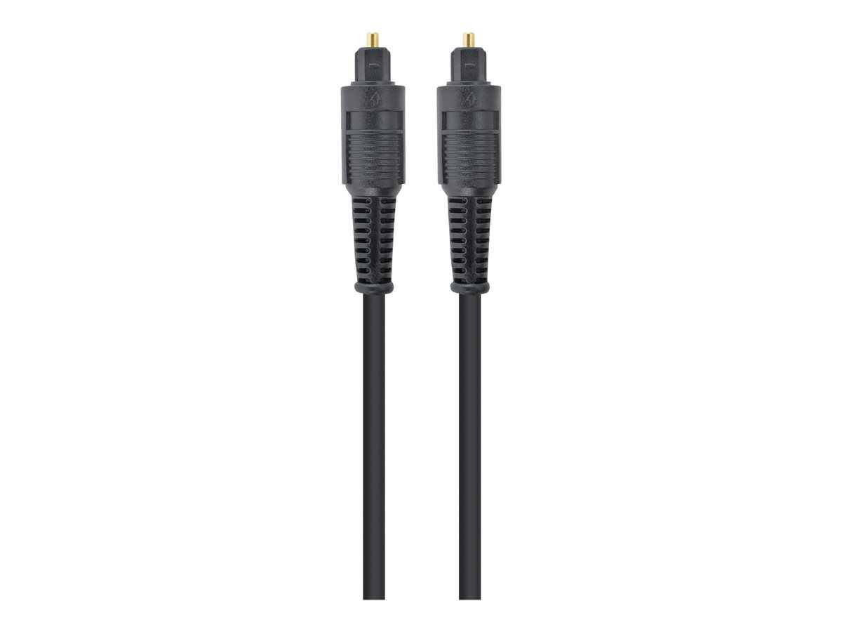Cable de audio digital Gembird - Negro, 2 m, macho TOSLINK a macho