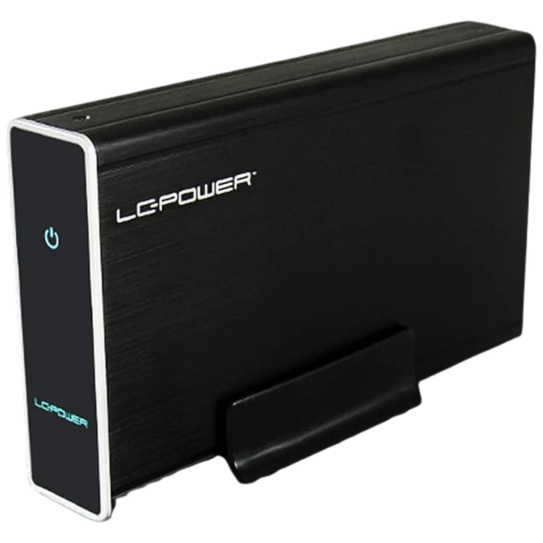 LC Power 3.5-Inch External Hard Drive Enclosure - SATA 6Gb/s, USB 3.0 - Black