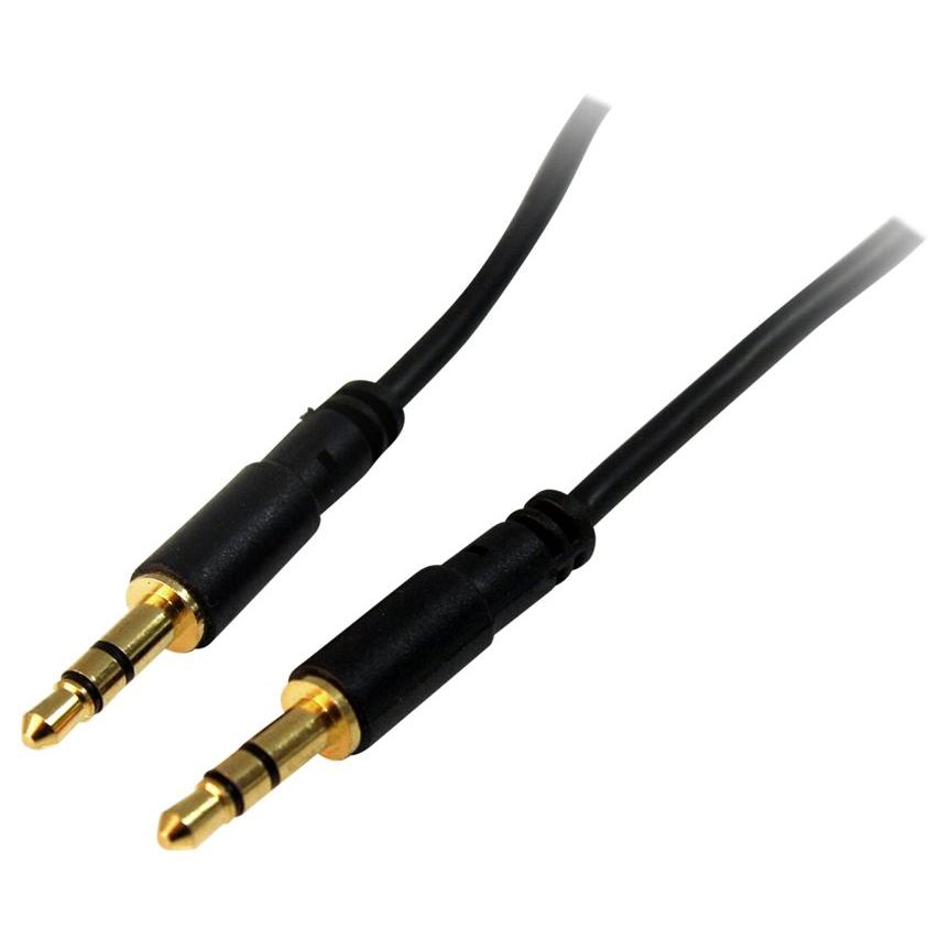 StarTech 3.5mm Stereo Audio Cable - 4.6m, Gold Plated Connectors, Black (MU15MMS)