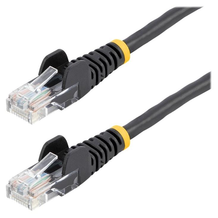 StarTech 7m Cat5e UTP Hook-Free Ethernet Cable - Black