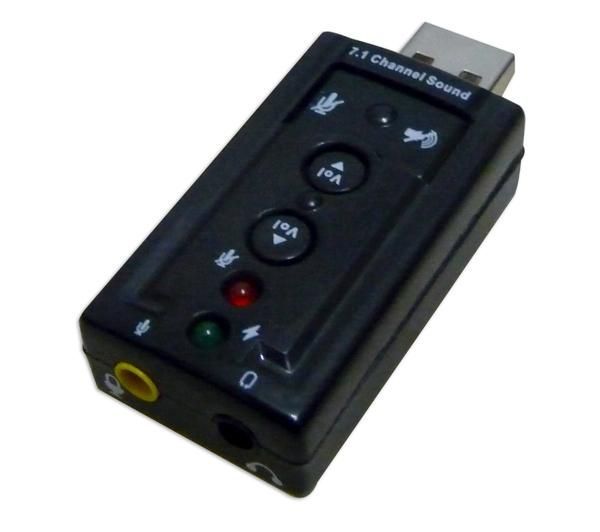 Power Star External Sound Card USB 7.1 - CS-USB-71 + Cable Tie (Pack of 100) + Screwdriver for Computer Integration