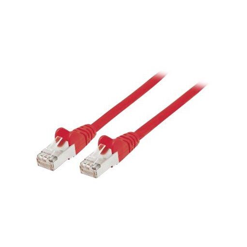 IC Intracom Network Patch Cable, Cat6, 3ft, Red, Copper, S/FTP, LSOH/LSZH, PVC, RJ45, Gold-Plated Contacts, Snagless, Booted, Lifetime Warranty