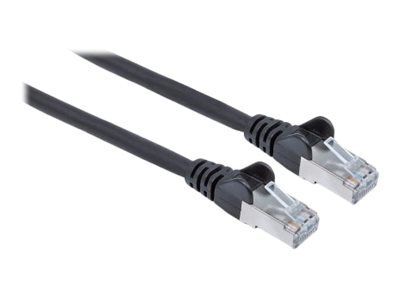 Intellinet Network Patch Cable, Cat6, 0.5m, Black, Copper, S/FTP, LSOH / LSZH, PVC, RJ45, Gold Plated Contacts, Snagless, Booted, Lifetime Warranty, Polybag - Cordon de raccordement - RJ-45 (M) pour RJ-45 (M) - SFTP, PiMF - CAT 6 - sans halogène...