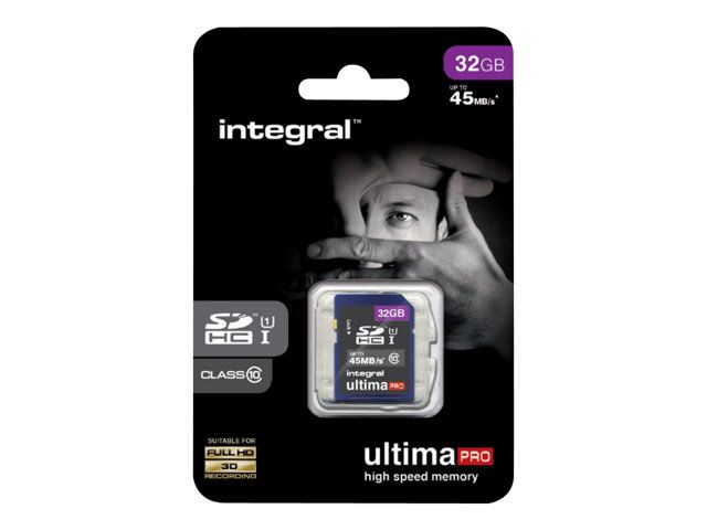 Integral UltimaPro 32GB Class 10 SDHC UHS-I Flash Memory Card
