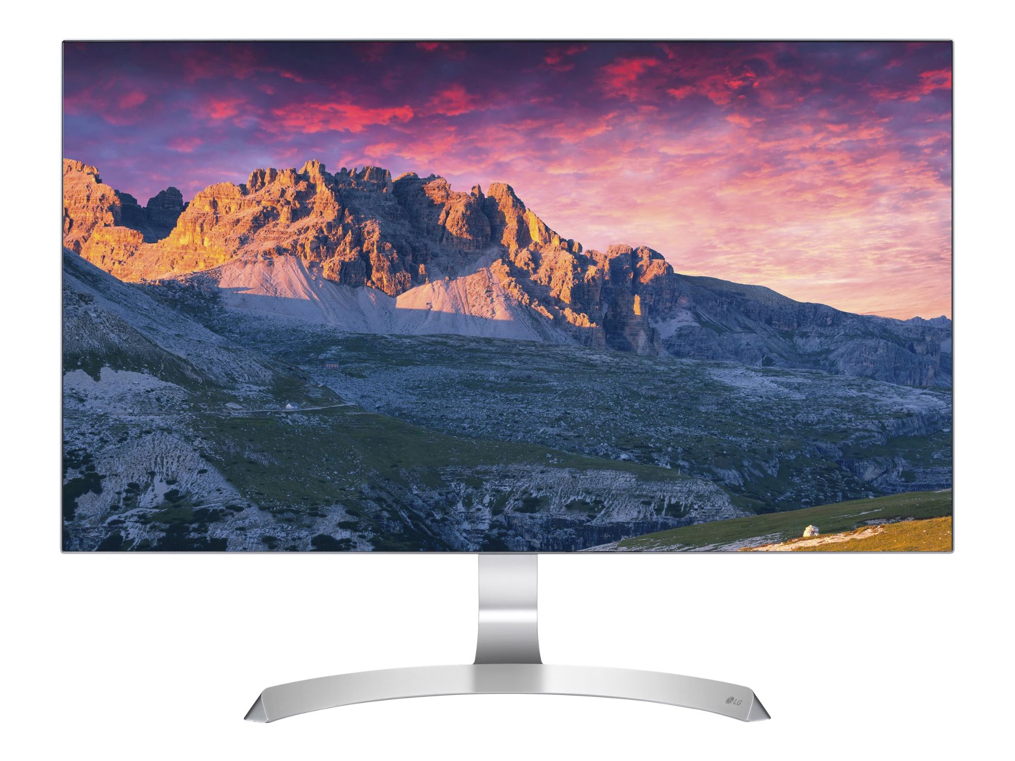LG 27MP89HM-S 27" Full HD IPS LED Monitor, Silver/White