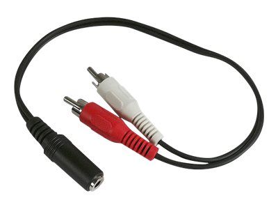 Adaptateur audio APM - Mini stéréo 3,5 mm femelle vers RCA mâle