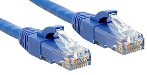 Cable de conexión Lindy Premium - 7,5 m UTP Cat 6 - Azul