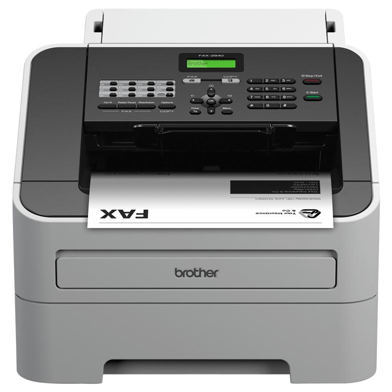 Brother FAX-2840 - Fax/Copy Machine - Black and White - Laser - 8.5 x 14 in (original) - 8.6 x 16.4 in (paper support) - 250 sheets - 33.6 Kbps