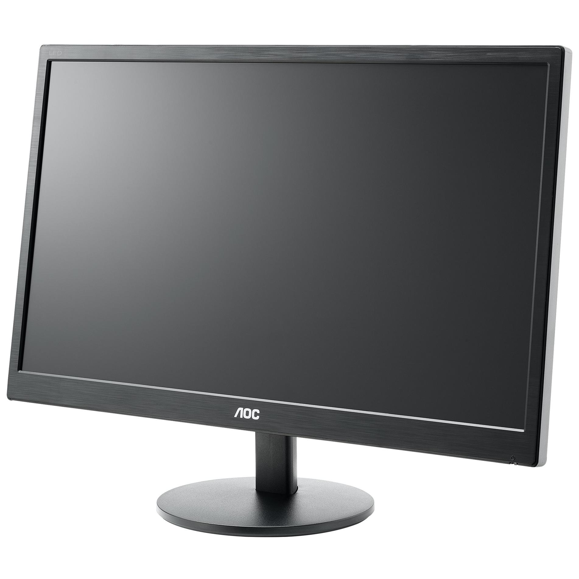 AOC E2270SWN - 21.5" LED Monitor - Full HD 1920x1080p at 60Hz - TN Panel - 200 cd/m² - 5ms Response Time - VGA - Black