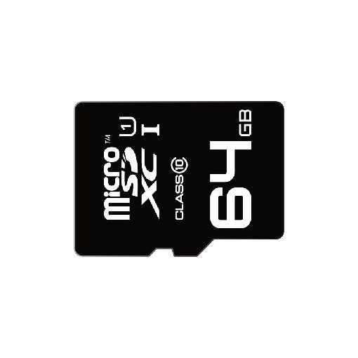 Dexxon Mini Jumbo Ultra MicroSDXC Card - 64GB, UHS Class 1/Class 10 with Included Adapter