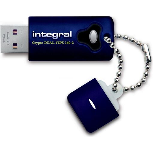 Integral Crypto Dual USB Drive - 16GB - USB 3.0 - Encrypted - FIPS 140-2 Level 3